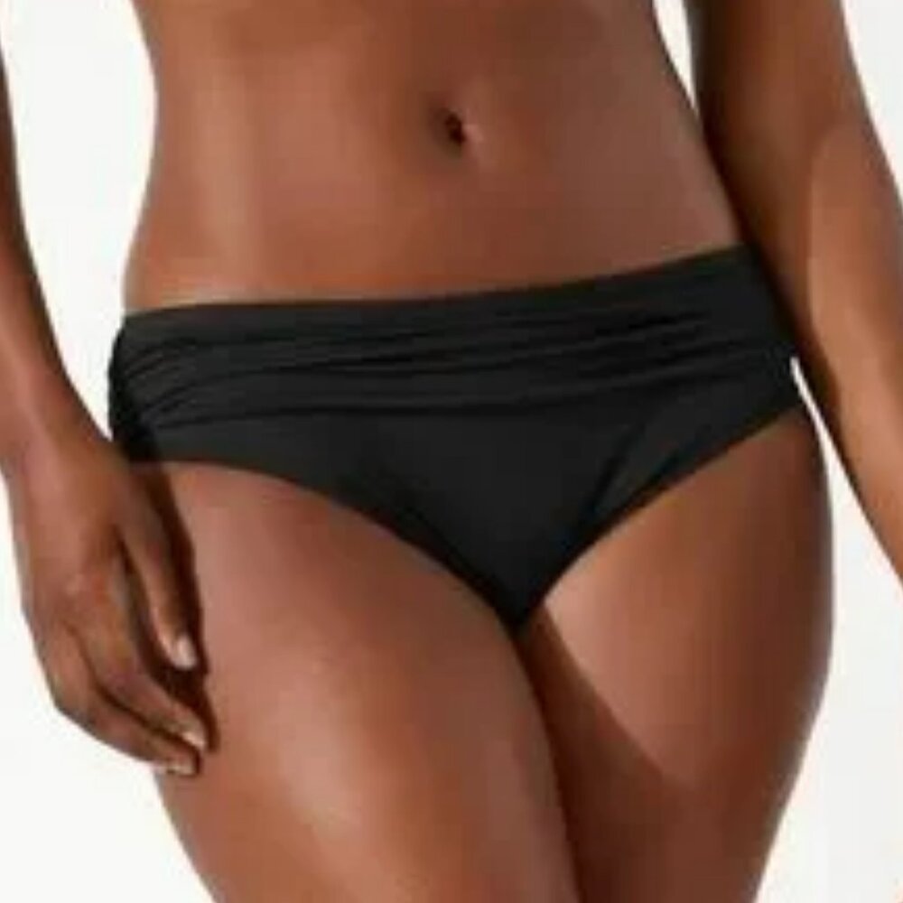 Tommy Bahama  Black Hipster Bikini Bottoms XL